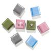 Velvet Vintage Ring & Earring Box with Lid - High-Grade Feel, Single/Double Ring Slots