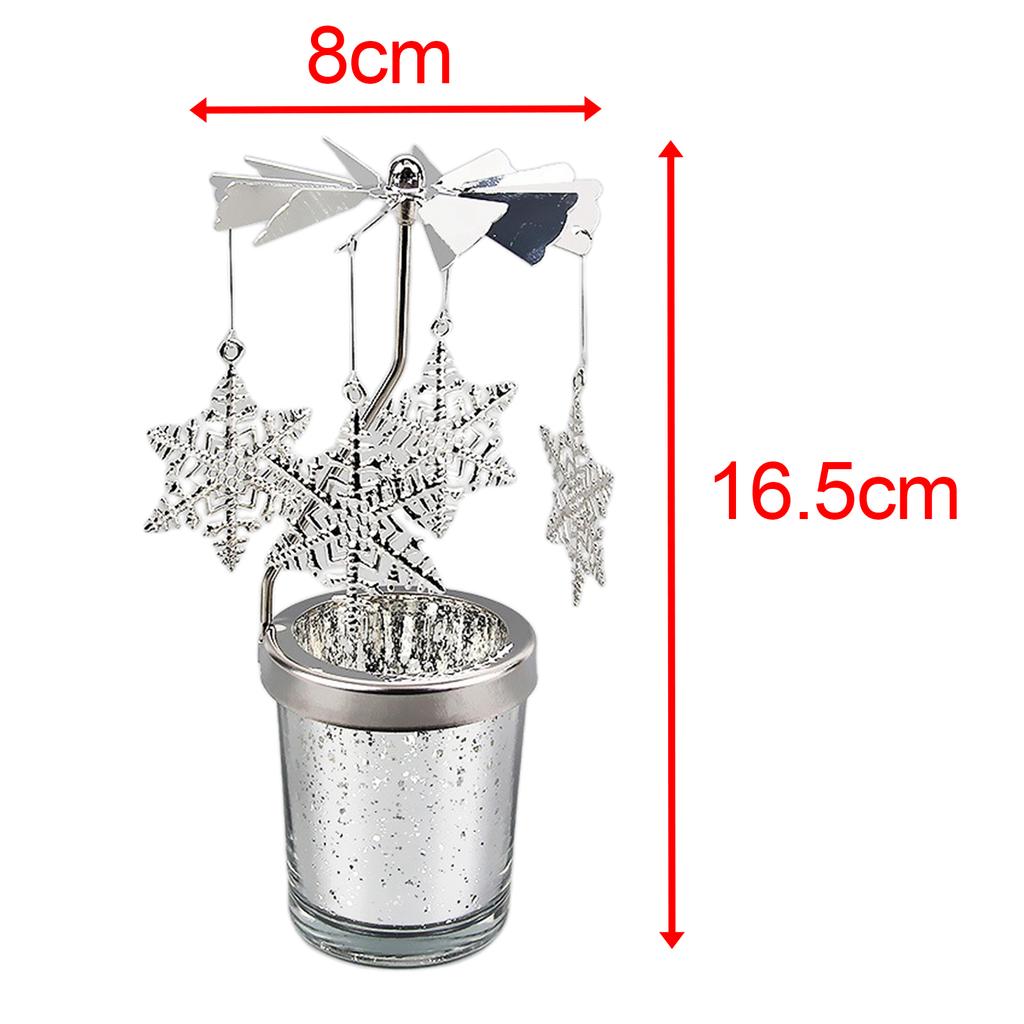 Metal Rotary Candle Holder Tea Light Candle Holder for Desktop Ornament Decor Rustic Wedding Table Decor Rotating Candlestick