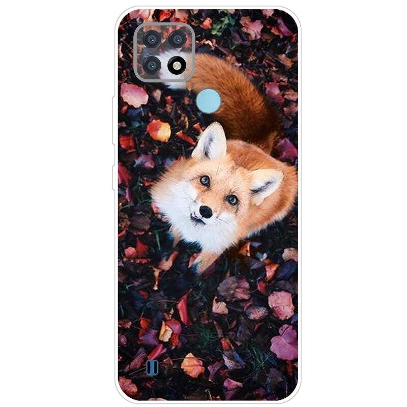 Realme C21 Hülle 6.5'' Klar Silikon Fudnas Weiche TPU Hülle Für Realmi C21 2021 Hülle C 21 Handyhüllen Rückseite RealmeC21 Bumper