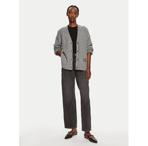 Džíny Tommy Hilfiger WW0WW42206 šedé Volný střih