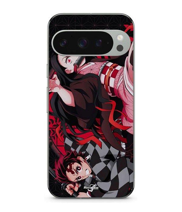 Coque - MANIACASE - Google Pixel 9 Pro - Silicone - Souple - Demon Slayer