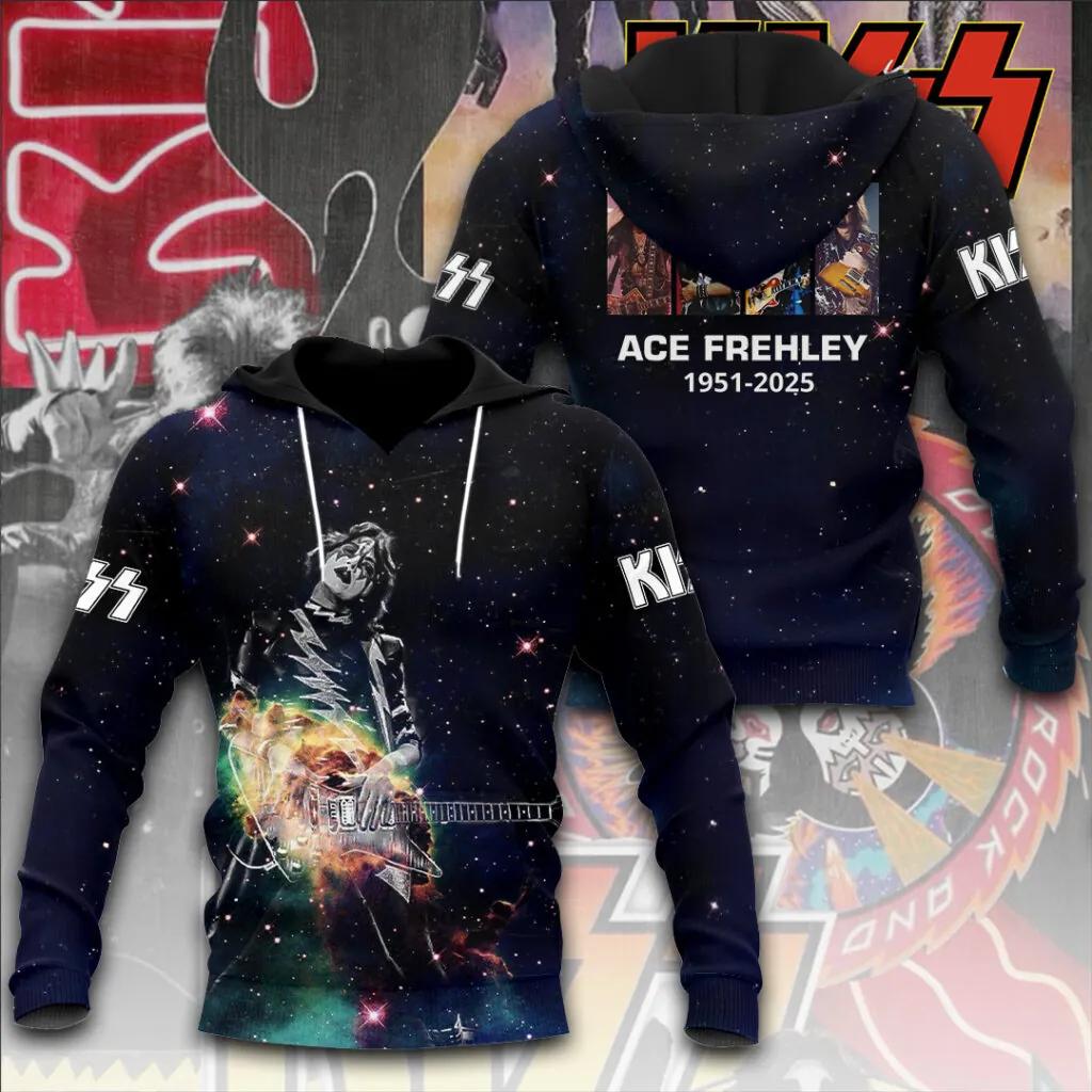 Rock KISS Kapuzenpullover Sweatshirt Männlich 3D-Druck Herren Damen Hip Hop Trend Trainingsanzug Pullover Jacke Übergroß Y2k Herren-Hoodies