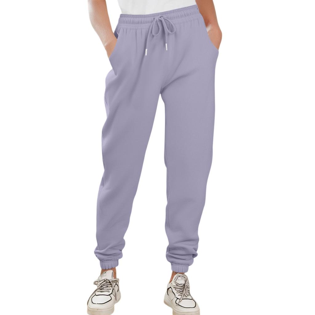 Cargo Sweatpants For Women Sport Solid Color Drawstring Pocket Casual Sweatpants Pants