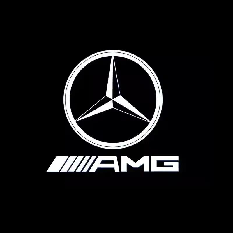 2PCS LED Car For Mercedes Benz Door Welcome Lamps Logo Emblem Ghost Shadow Light Auto Accessories CLA CLS C218 W218 A207 C207 C1