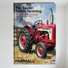 Vintage Farmall McCormick Tractor Metal Tin Sign for Home Bar Man Cave Decor, Retro Farm Machinery Art Poster, Farm Equipment Ad