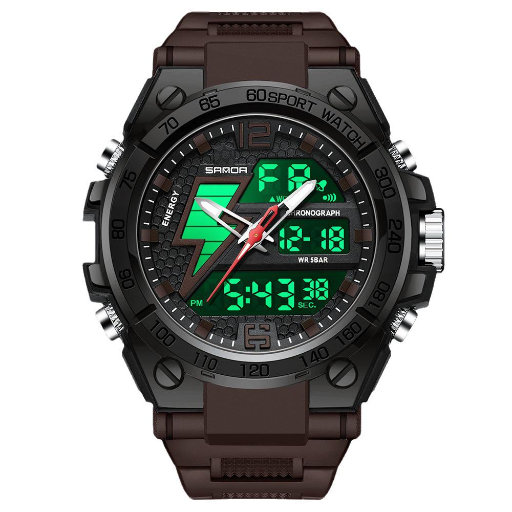 Sanda Youth Tactical Luminous Multifunction Waterproof Men's Electronic Watch