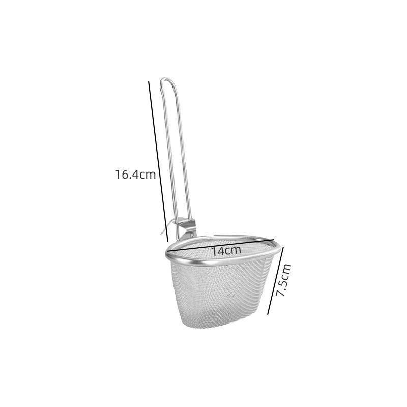 Stainless Steel Mesh Strainer Fine Mesh Durable Handle For Home Kitchen Noodle Frying Draining