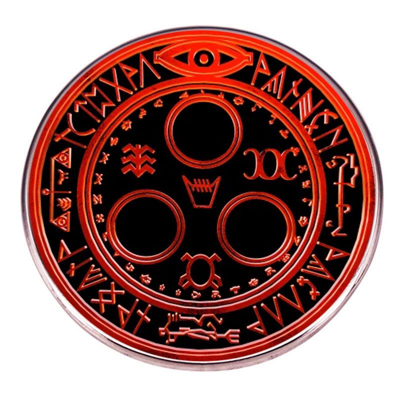 Silent Hill Brooch: Horror Film & TV Pin - Metal Alloy Baked Paint Badge чёрный