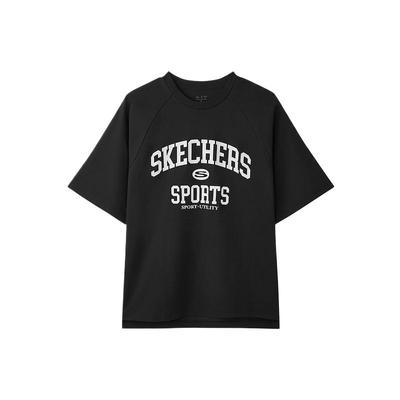Sports Alliance Series Loose Fit Quick Dry Round Neck Short Sleeve T-Shirt Men Tops Carbon-Black L125M072-0018