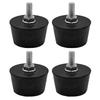 4Pcs M6 Rubber Feet Pad For Air Compressor With Anti Vibration Design Nonslip Base And Easy Installation