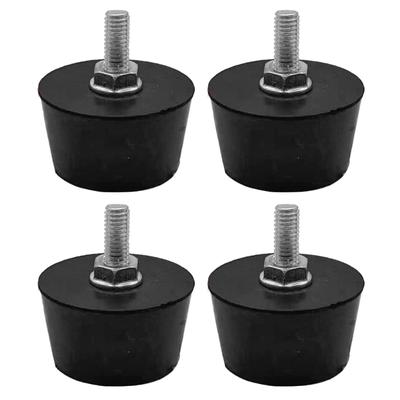 4Pcs Rubber Feet Vibration Dampers For Air Compressor M6 Thread Antislip Shock Absorbing Feet Isolator Pad
