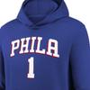 Nike X NBA Collaboration Hoodie Philadelphia 76ers James Harden Comfortable Casual Versatile Kids Hoodies Blue 3Z2B7FDE2-76RJH