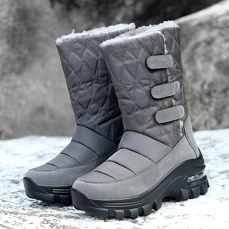 Women’s Winter Mid-calf Boots Snow Boots Casual Boots for Girl Booties Knee-high Boots Ankle Boots with Fur Plus Size