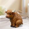 Highland Cow Toothpaste Topper Funny Animal Shape Toothpaste Cap Pooping Cow Toothpaste Dispenser for Family Dorm Bathroom Decor