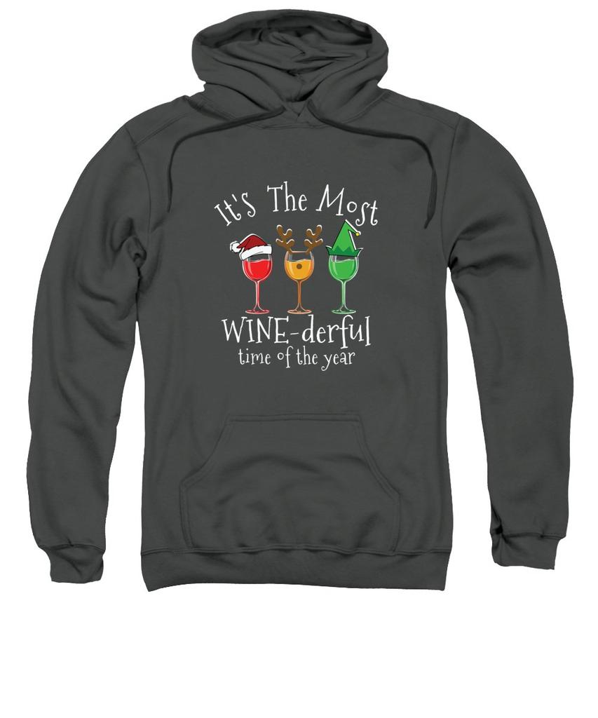 christmas wine sweatshirt