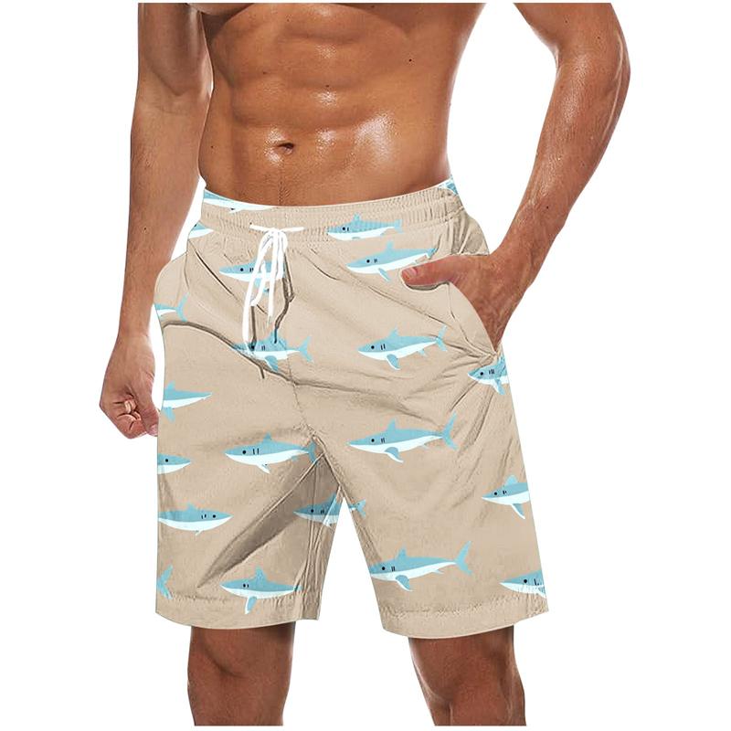 Fashion Colorful Palm Tree Pattern Beach Shorts For Men 3d Printing Swimming Trunks Summer Loose Holiday Party Board Shorts