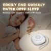 Portable White Noise Sound Machine Baby Sleep Machine LED Light Soothing Sounds Volume Adjustable Rechargeable Battery 800mAh