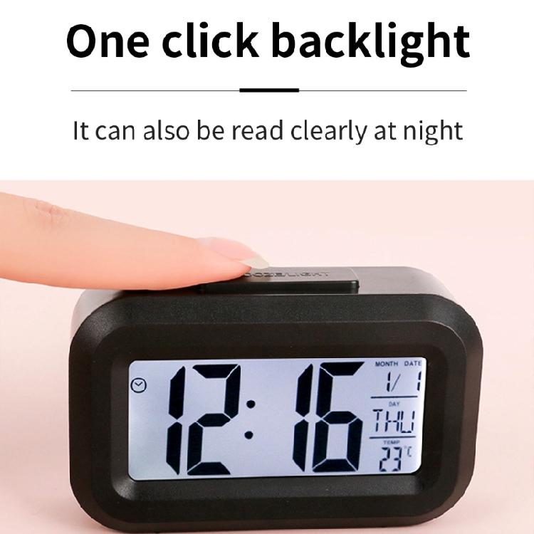 Color LED Alarm Clock with Calendar and Temperature Functions with Backlit for Home and Office
