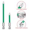 Professional Electrician Screwdriver Crossheads Bit With Strong Magnetic Tip Steel Extended Insulation Sleeve for Repair
