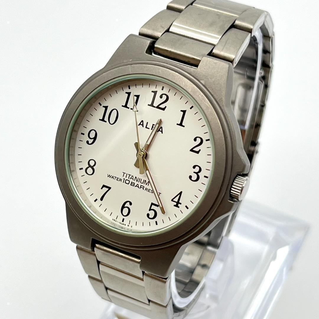 

[USED] Seiko Alba Watch, Titanium, 3-Hand, Battery Replaced, V501
