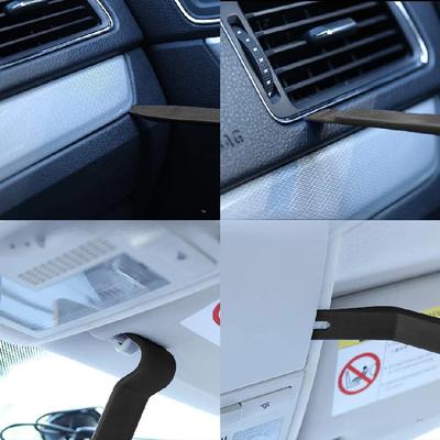 Kit de ferramentas de remoção de acabamento automático de 5 peças, kit de ferramentas de alavanca de plástico sem riscos - conjunto de remoção de prendedores de clipe de painel de porta interna para veículo