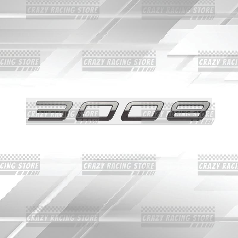 Car Badges For b444 3008 2008 5008 New Style Rear Trunk Emblem Metal 3D Stickers Body Decals Lettering Decor Styling 444b
