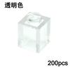 MOC Transparent Bulk Bricks 1x1 2x4 1x4 Clear Building Block Wall Panels and Baseplates