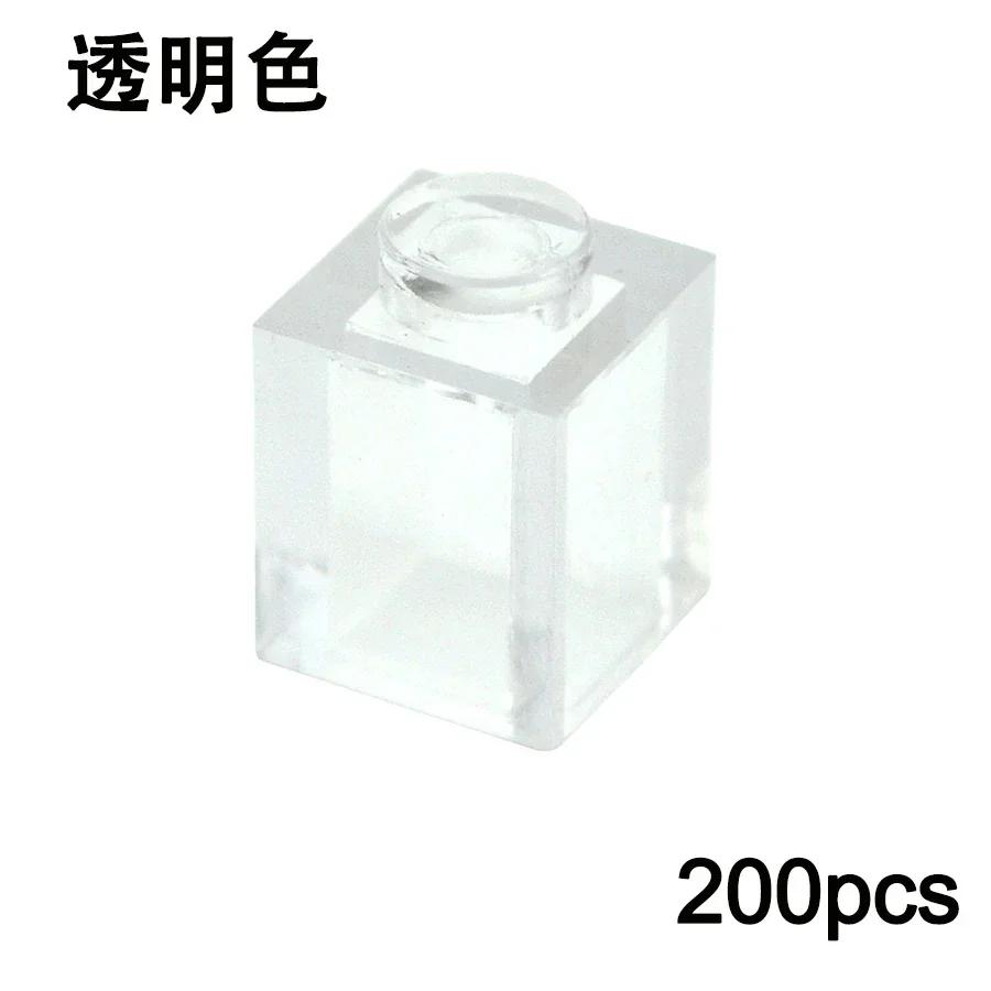 MOC Transparent Bulk Bricks 1x1 2x4 1x4 Clear Building Block Wall Panels and Baseplates