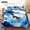 Blue Sky Eagle Queen Bedding Set Duvet Cover Set Bedding Digital Printing Bed Linen King Size Duvet Cover Set Bedding Set