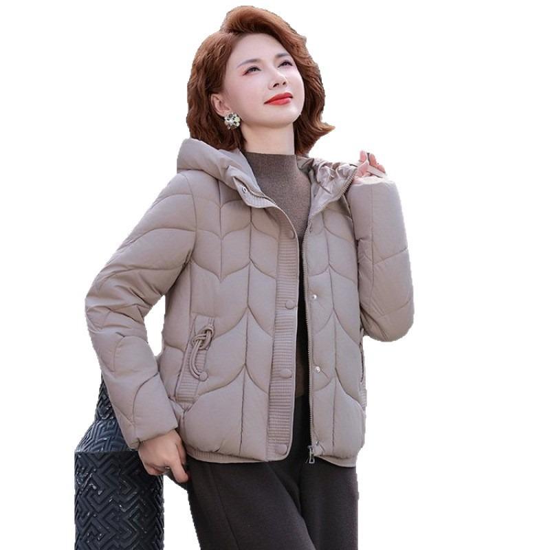 Winter Down Cotton-padded Clothes, New Cotton-padded Clothes, Middle-aged Women's Warm Autumn and Winter Small Cotton-padded Jackets