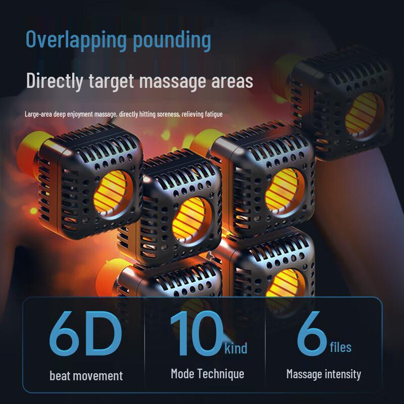 Aux Neck and Shoulder Percussion Massager Shawl with Heat