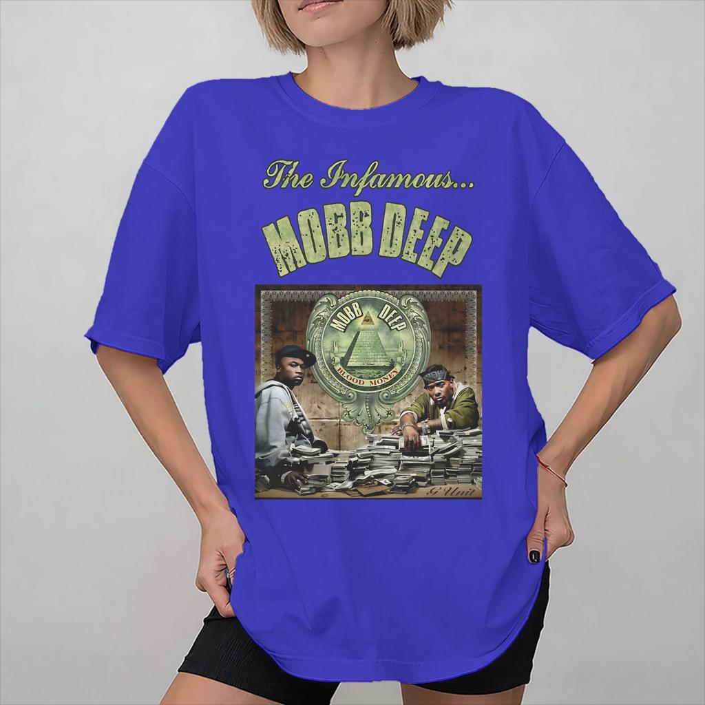 Mobb Deep The Infamous Koszulka Modowa Unisex Damska 100% Bawełna Koszulka Ubrania