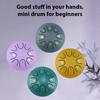 Steel Tongue Drum 4 Inch 8 Notes C Key Percussion Instrument Portable Balmy Drum with Drum Mallets for Meditation Yoga