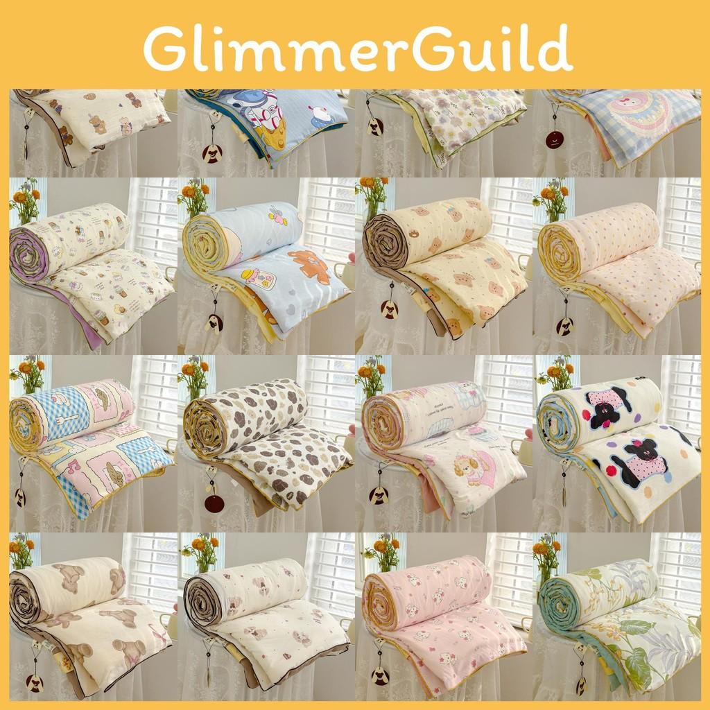 Flower Animal Cake Print Summer Air Conditioning Blanket Quilt Gift