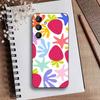 Coque de téléphone mignonne Y2K Fraises Étoiles pour Samsung Galaxy A73, A72, A71, A70, A52, A51 Autres Housse Noire Souple