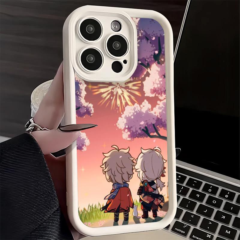 Phone Case for iPhone 17 Air 16E 15 16 Pro Max Genshin Impact Kazuha Cover 14 Plus 13 12 Mini Soft Shell Silicone Fundas