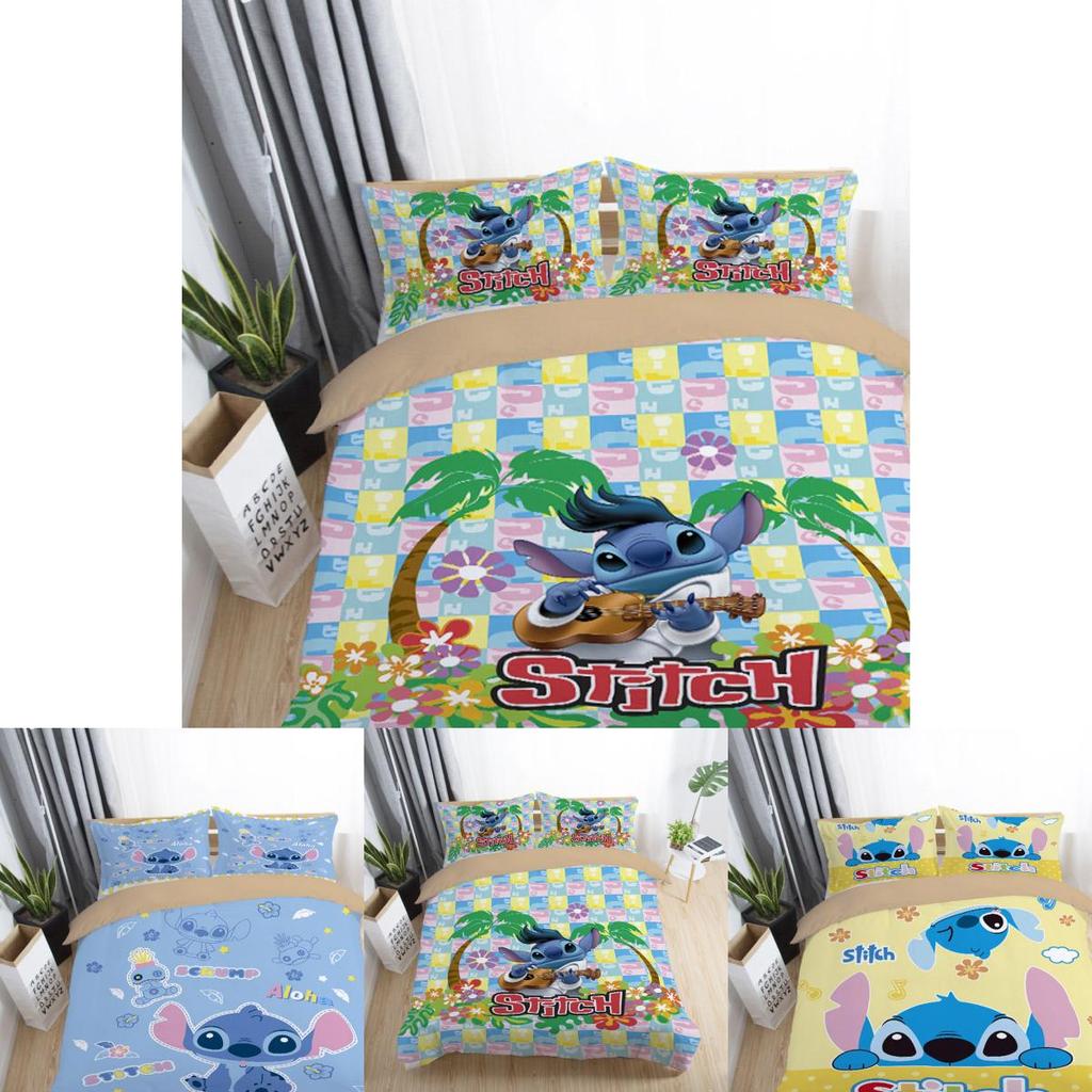 Cozy 3d Cartoon Stitch Anime Duvet Cover Set For Ultimate Comfort And Style