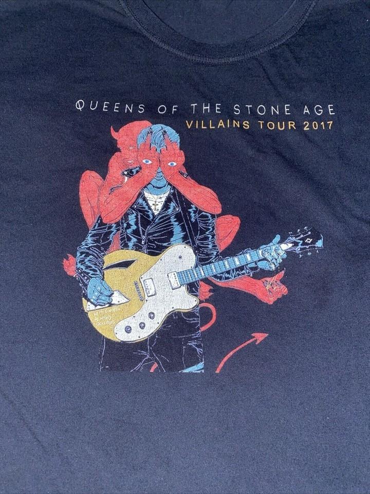Queens of the Stone Age 2017 Villains Tour Shirt Black Unisex S-5XL E1328