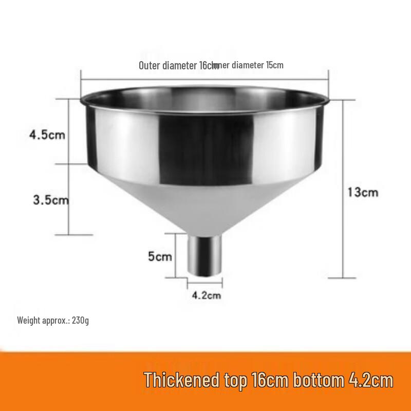 Jingyuheng Large Stainless Steel Funnel Set