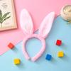1PC Plush Sequin Rabbit Ear Headband Cross-border  Children's Holiday Party Halloween Dressing Headwear.