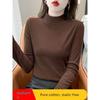 Pure Cotton Plus-Size Stylish Half-High Collar Base Shirt, New Slim-Fit Women's T-Shirt for Fall and Winter 2025, Suitable for Layering
