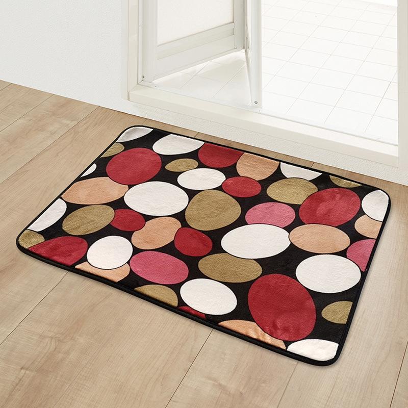 Multi-Purpose Bathroom Floor Mat Door Mat Kitchen Foyer Entrance Absorbent Carpet Toilet Non-Slip Foot Mat Multi-Style