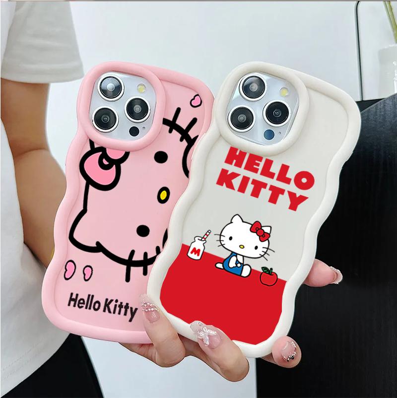 Candy Hello Kitty Bracelet Chain Casing For Samsung Galaxy S26 S25 S24 Ultra Plus A56 A55 A16 A15 A53 A17 A07 A06 A16 5G Case