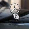 AABGV1 Emblem Badge for Car Hood Front Chrome Logo Luxurious Plated for Mercedes Benz Hood with Wing for C200 R300 E260 S450 S350