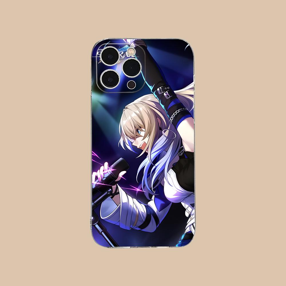 

HSR Serval Clear TPU Mobile Case for iPhone 17 16 15 14 13 12 11 X XR XS Air Pro Max Plus Mini Colorful Cover iPhone XS Max