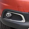For Peugeot 2008 2014 2015 - 2018  ABS Chrome Car Front Fog Light Lamp Frame Cover Foglight Eyebrow Trims Decoration Sticker