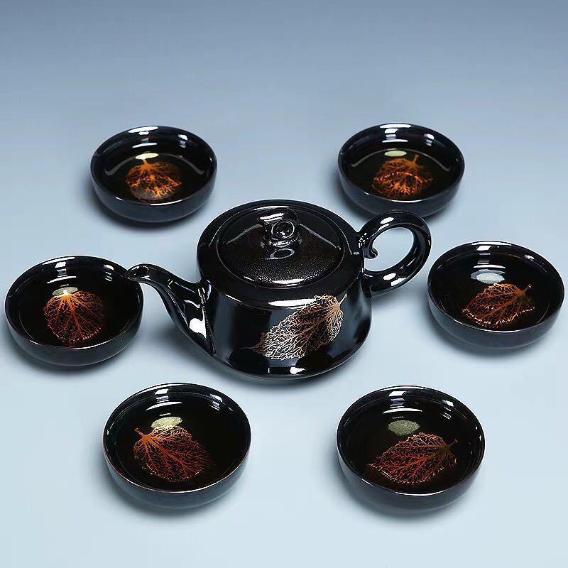 Jianzhan Black Glaze Ceramic Tea Set