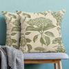 2PCS Bohemian Tropical Plant Printed Pillow Cover for Decorating Living Room Sofas and Balconies with Plant Pattern Pillowcases