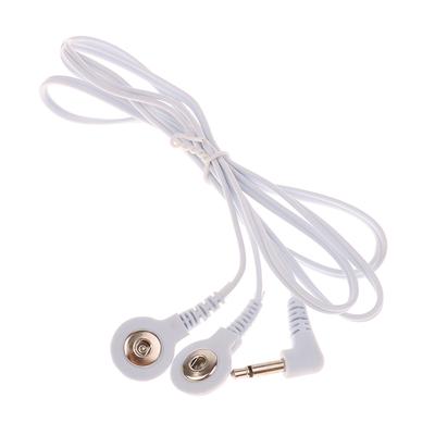 Electrode Lead Wires Jack Dc Head 3.5Mm Snap Replacement Tens Unit Cables 2-Way