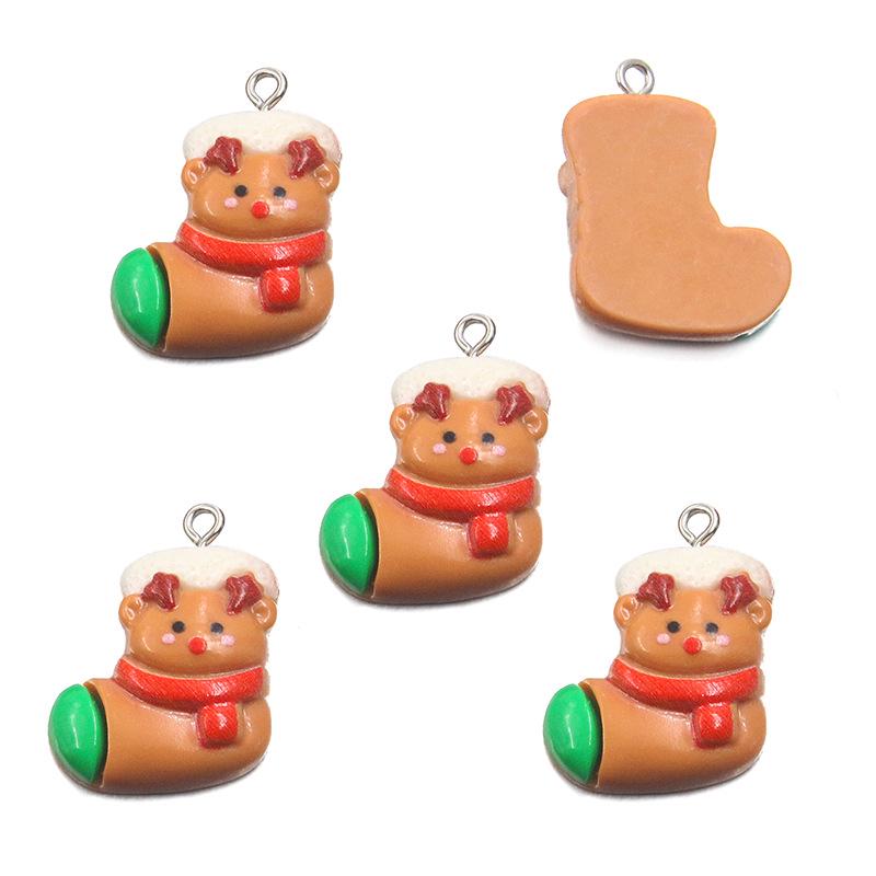 DIY Cartoon Christmas Resin Ornaments: Santa, Snowman & Reindeer Charms